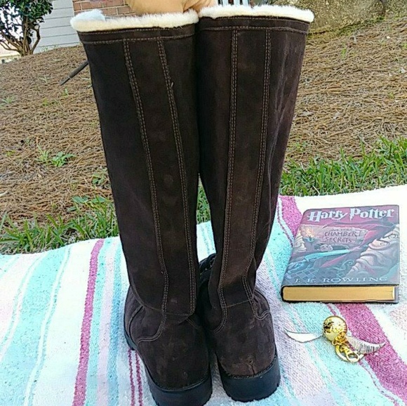 Cole Haan Suede Knee High Boots - Picture 4 of 8